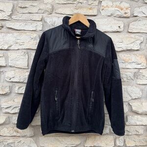 Vintage Nike ACG Black Utility Jacket Fleece Zipper Zip Up